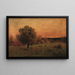 Vacas en un campo - George Inness — cuadro enmarcado en la pared