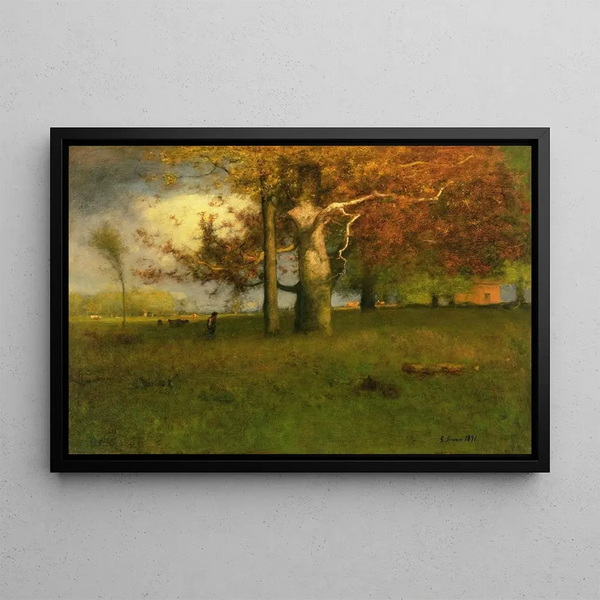 Principios de otoño en Montclair - George Inness — cuadro enmarcado en la pared