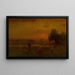 Evening Glow - George Inness — framed artwork on a wall