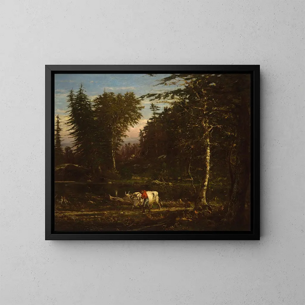 en los Adirondacks - George Inness — cuadro enmarcado en la pared