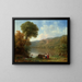 Lac Nemi - George Inness — cuadro enmarcado en la pared