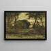 Medfield Massachusetts Una granja en Medfield - George Inness — cuadro enmarcado en la pared
