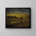 Pastizal al amanecer - George Inness — cuadro enmarcado en la pared