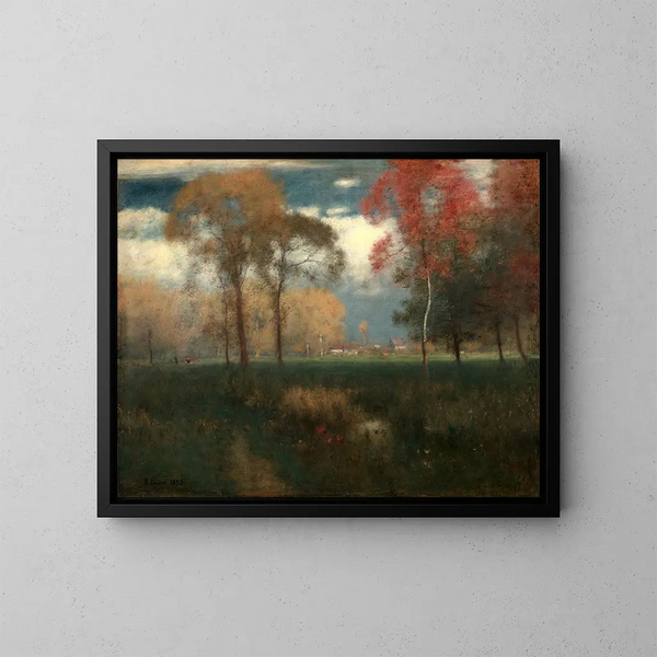 Día soleado de otoño - George Inness — cuadro enmarcado en la pared