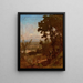 Valle cerca de Perugia - George Inness — cuadro enmarcado en la pared