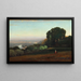 Vista del Tíber cerca de Perugia - George Inness — cuadro enmarcado en la pared