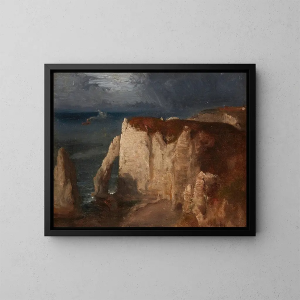 Étretat - George Inness — cuadro enmarcado en la pared