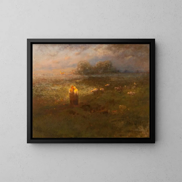 Tarde dorada - George Inness Jr — cuadro enmarcado en la pared