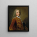 Retrato de un hombre - George Knapton — cuadro enmarcado en la pared
