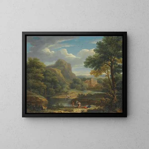 Paisaje montañoso - George Lambert — cuadro enmarcado en la pared