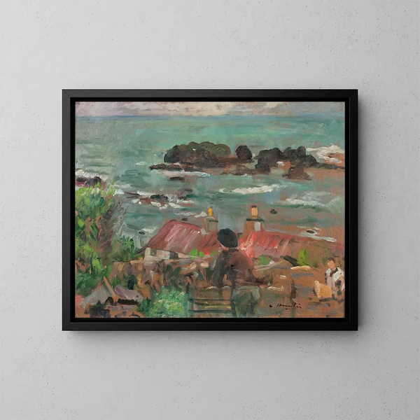 sobre la bahía de Largo - George Leslie Hunter — cuadro enmarcado en la pared