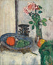 Naturaleza muerta con frutas y rosas - George Leslie Hunter — vista de la obra