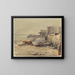 Shipwreck - George Loring Brown — framed artwork on a wall