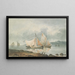 Boats - George Morland — framed artwork on a wall
