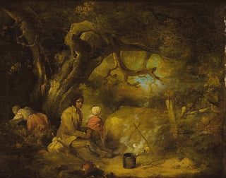 Campamento de gitanos - George Morland — vista de la obra