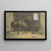 de caballos - George Morland — cuadro enmarcado en la pared