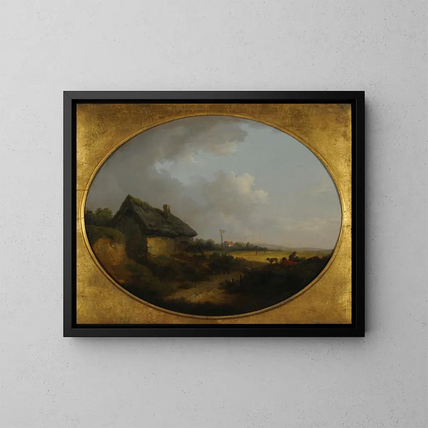Paisaje - George Morland — cuadro enmarcado en la pared