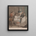 La Coquette à sa toilette - George Morland — framed artwork on a wall