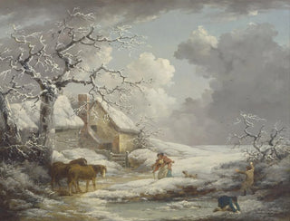 Winter Landscape Painting - George Morland — artwork view