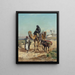 Un voyageur arabe y su esposa - George Peter — cuadro enmarcado en la pared