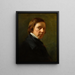 Self-portrait painting - George Richmond — framed artwork on a wall