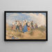 Faneurs dans un champ - George Robert Lewis — cuadro enmarcado en la pared