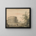 Coliseo de Roma con arco a la izquierda - George Robertson — cuadro enmarcado en la pared