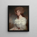 Portrait of Ann Morley née Barlow - George Romney — framed artwork on a wall