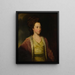 Retrato de Frances Alicia Bennet - George Romney — cuadro enmarcado en la pared