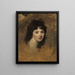Retrato de una mujer - George Romney — cuadro enmarcado en la pared