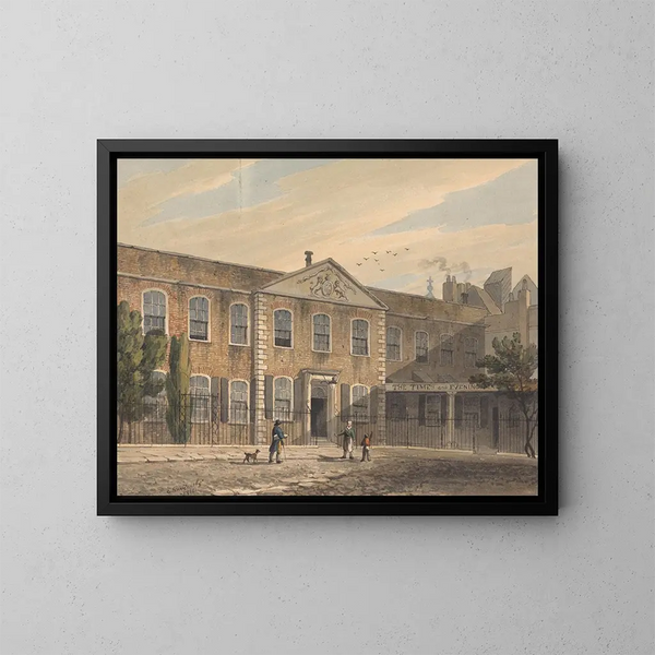 El despacho de los Times y Evening Mail - George Sidney Shepherd — cuadro enmarcado en la pared