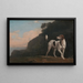 Foxhound - George Stubbs — cuadro enmarcado en la pared