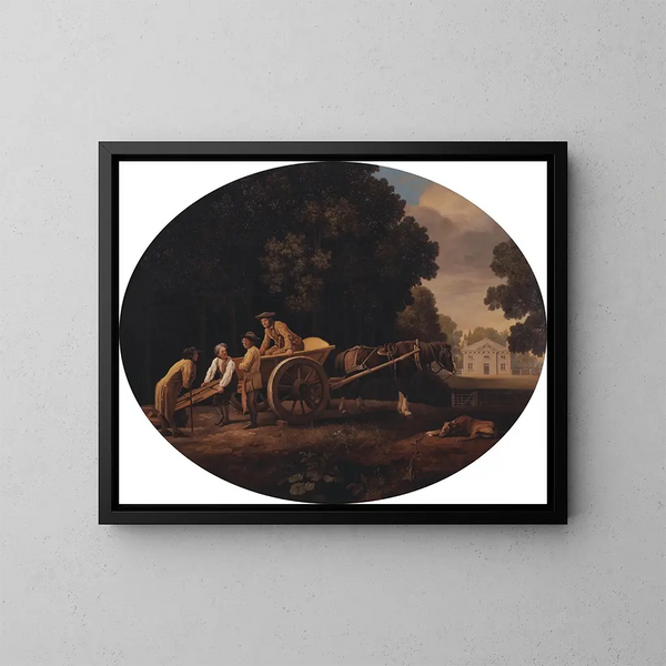 Trabajadores - George Stubbs — cuadro enmarcado en la pared