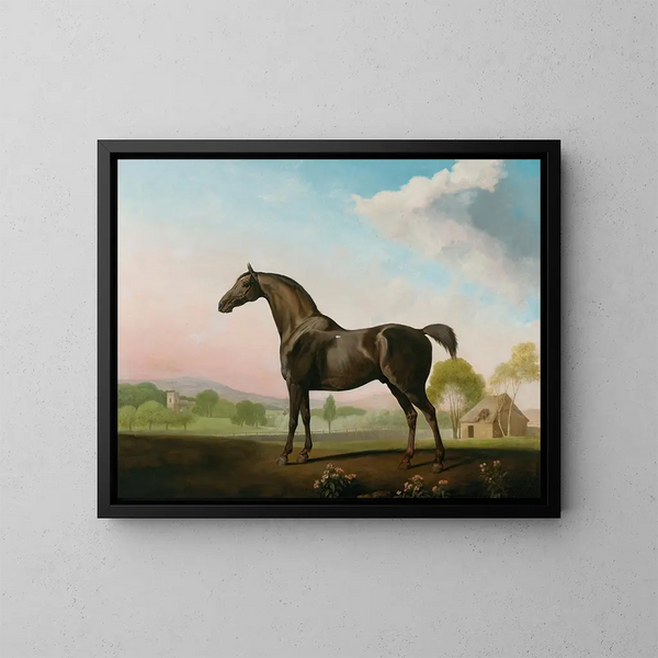 William de Grosvenor dans un paisaje - George Stubbs — cuadro enmarcado en la pared