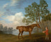 Calabaza con un mozo de cuadra - George Stubbs — vista de la obra