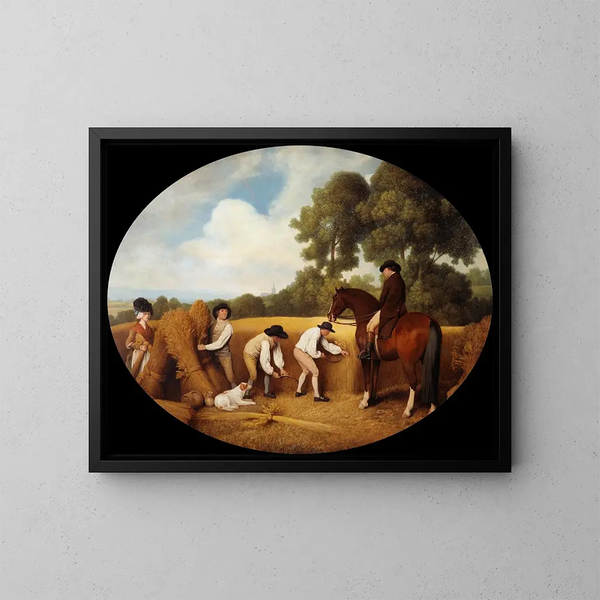 Moissonneurs - George Stubbs — cuadro enmarcado en la pared