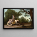 La Femme du fermier et le corbeau - George Stubbs — framed artwork on a wall