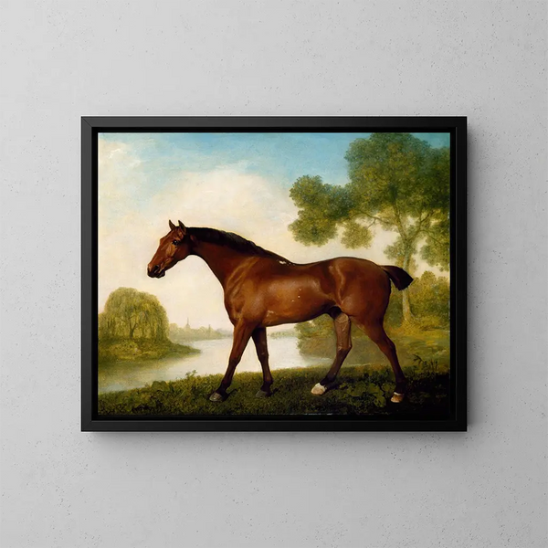 Un cazador de trampas - George Stubbs — cuadro enmarcado en la pared
