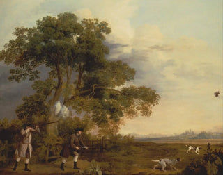 Dos caballeros tirando - George Stubbs — vista de la obra