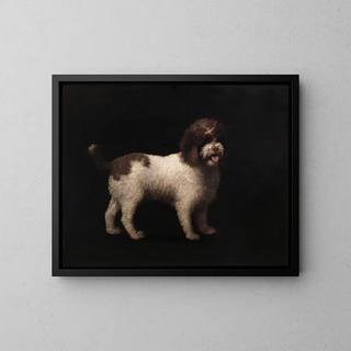 de perro de agua - George Stubbs — cuadro enmarcado en la pared