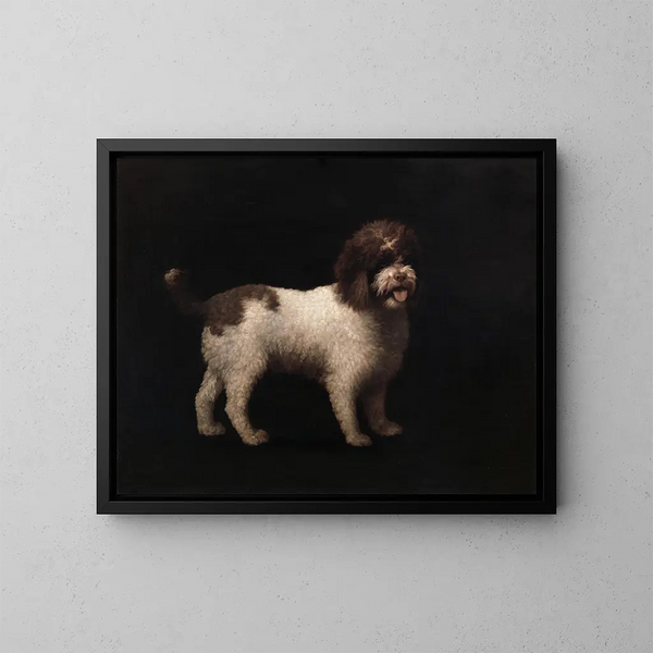 de perro de agua - George Stubbs — cuadro enmarcado en la pared