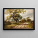 El camino rural - George Turner — cuadro enmarcado en la pared