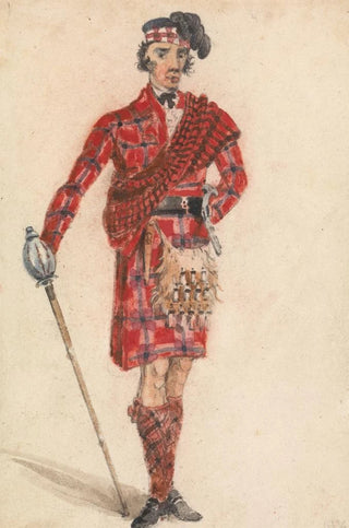 George Walker - Scotsman with Sword Modern Dress of a Highland Chieftan.webp