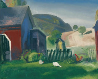 La Ferme et les Poules - George Wesley Bellows — vista de la obra