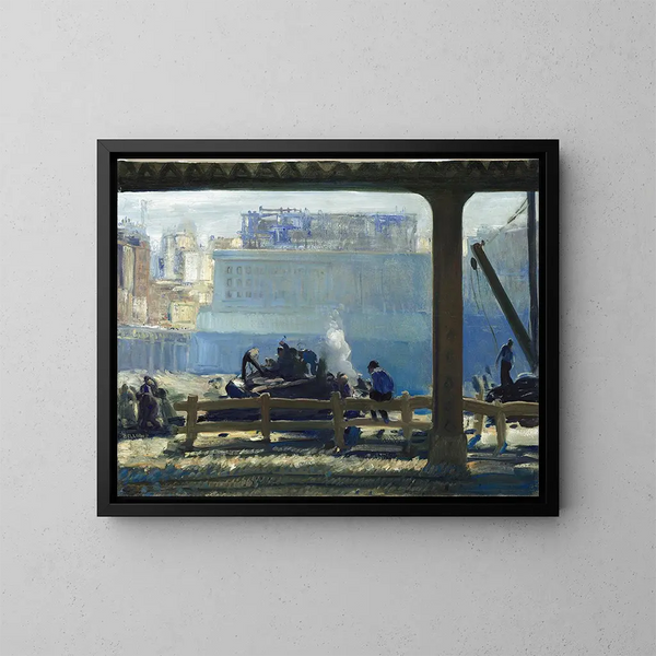 Mañana azul - George Wesley Bellows — cuadro enmarcado en la pared