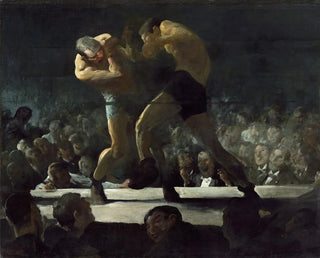 Evening at the Club - George Wesley Bellows — artwork view