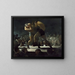 Evening at the Club - George Wesley Bellows — framed artwork on a wall