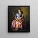 Emma en vestido violeta - George Wesley Bellows — cuadro enmarcado en la pared