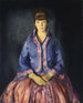 Emma en vestido violeta - George Wesley Bellows — vista de la obra