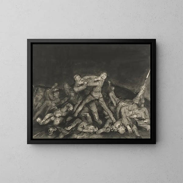 Fantasma del sargento Pelly - George Wesley Bellows — cuadro enmarcado en la pared
